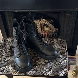 Black Madden Girl lace up boots